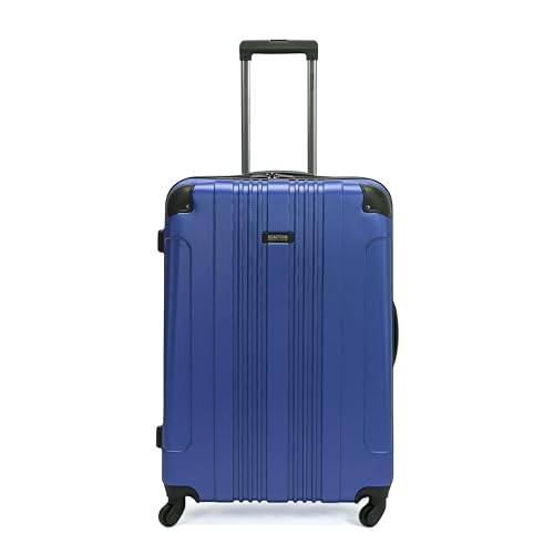 Kenneth Cole REACTION Out of Bounds Lightweight Hardshell 4-Wheel Spinner Luggage, Cobalt Blue, 28-Inch Checked