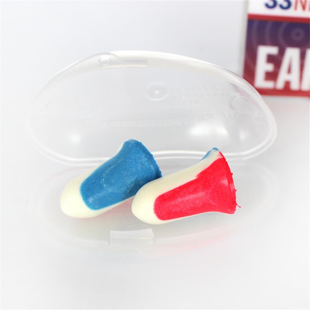 Howard Leight by Honeywell Super Leight USA Disposable Foam Shooting Earplugs, 10-Pairs (R-01891),Red/White/Blue