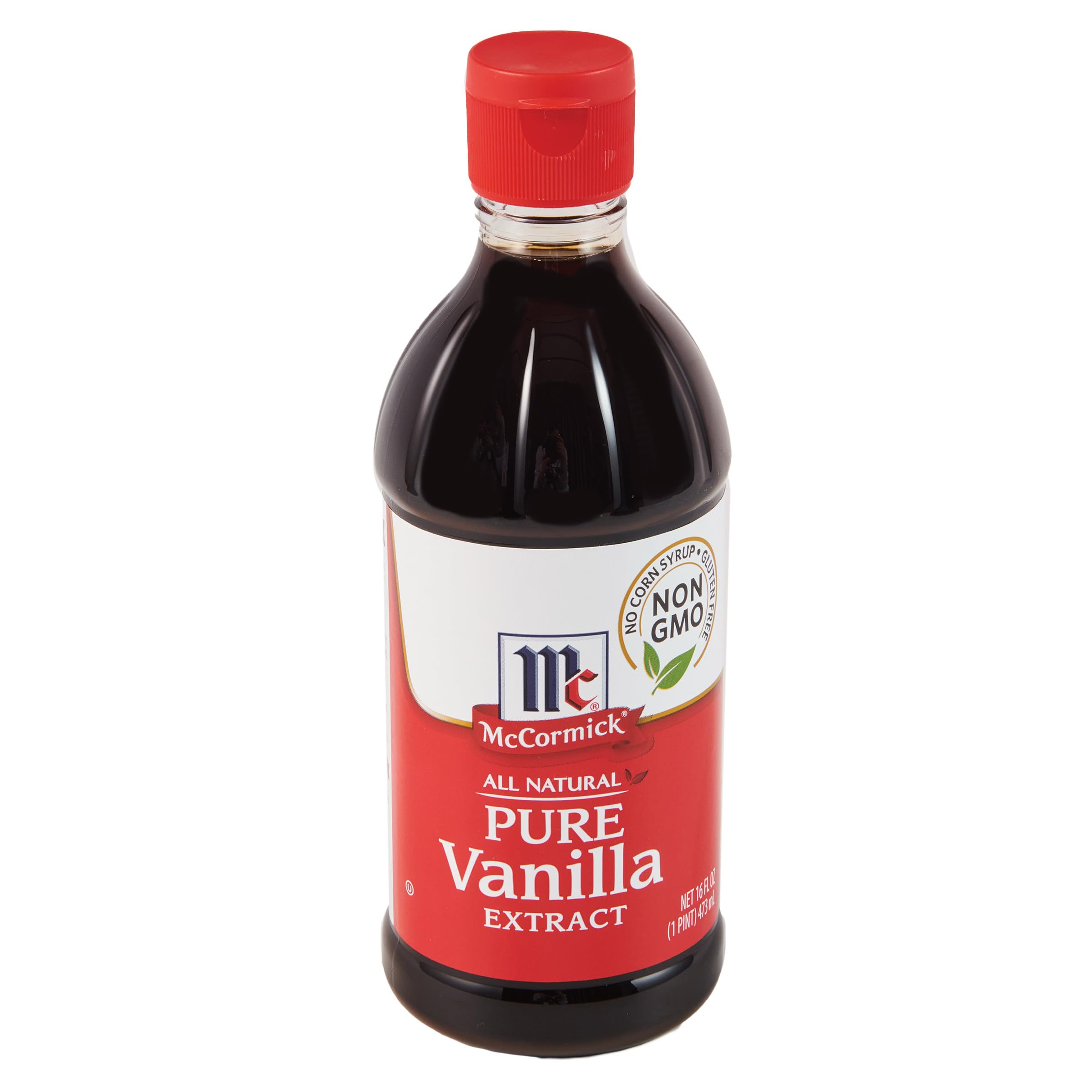 McCormick All Natural Pure Vanilla Extract (Made with Madagascar Vanilla Beans), 16 fl oz