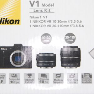 Nikon 1 V1 Mirrorless Digital Camera with 10-30mm Lenses (Black)