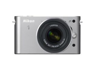 nikon digital slr camera nikon 1 j1 standard zoom lens kit silver n1 j1hlk sl : 4g sdhs card