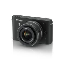 nikon 1 j1 hd digital camera system with 10-30mm lens (black) (old model)