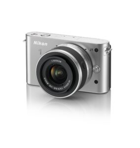nikon 1 j1 hd digital camera system with 10-30mm lens (silver) (old model)