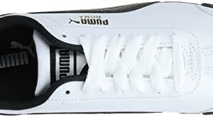 PUMA Men's ROMA BASIC Sneaker, white-black, 10.5