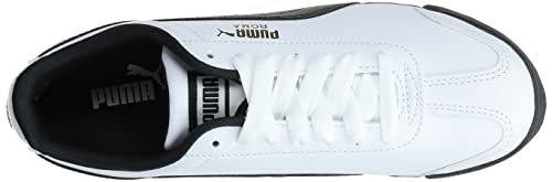 PUMA Men's ROMA BASIC Sneaker, white-black, 10.5