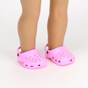 Sophia's 18" Doll Light Pink Comfy Polliwog Garden Clog Shoes
