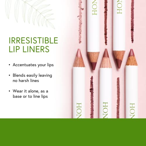 Honeybee Gardens Irresistible Lip Liner In Spice, Rosey Cinnamon Color, Long-Lasting, Gluten-Free, Vegan, 0.04 oz