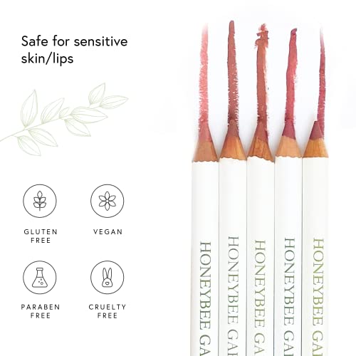 Honeybee Gardens Irresistible Lip Liner In Spice, Rosey Cinnamon Color, Long-Lasting, Gluten-Free, Vegan, 0.04 oz