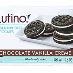 Gluten Free by Glutino Chocolate Vanilla Creme Cookies, Decadent Cookie, 10.5 Ounce