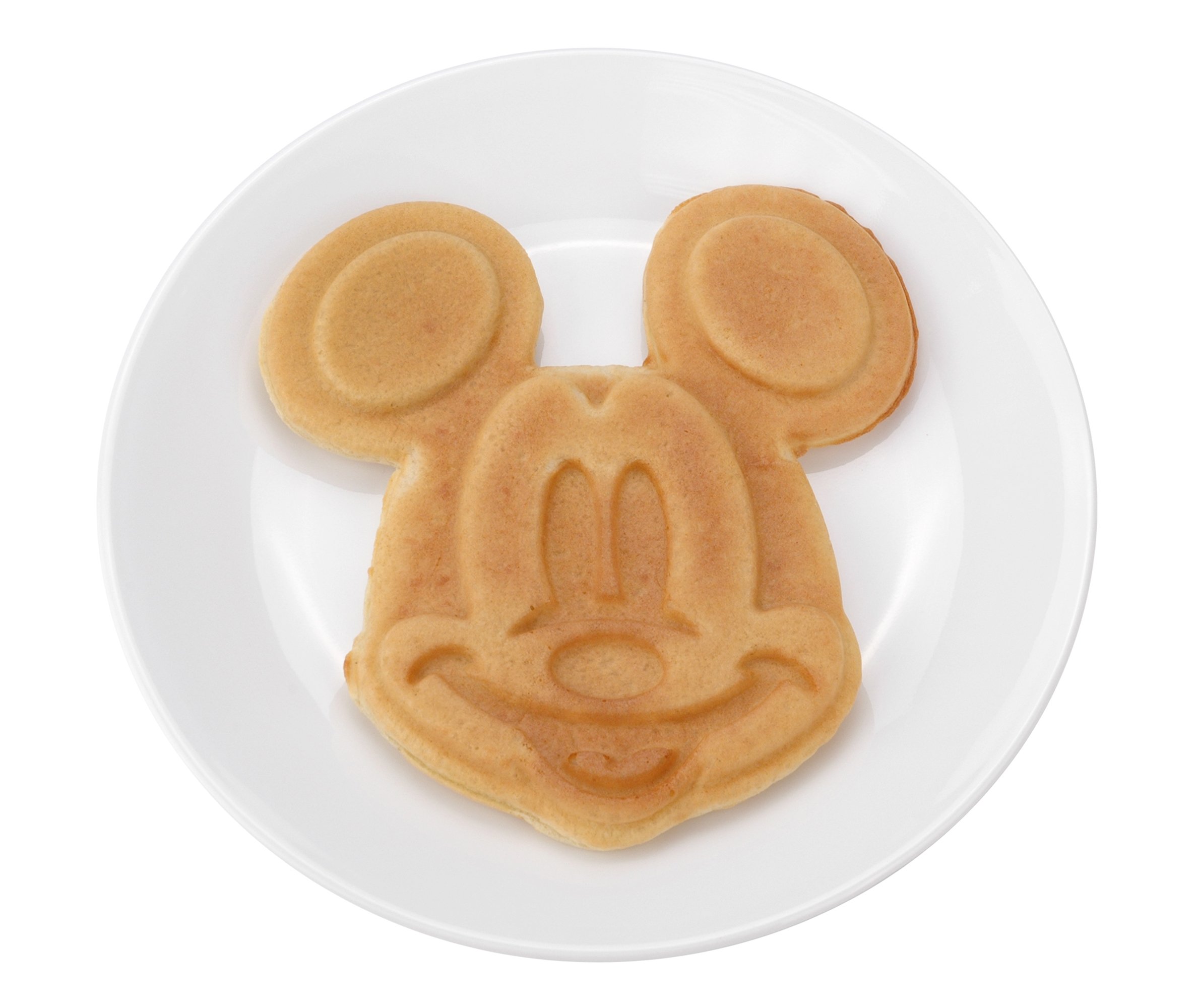 Disney Classic Mickey Waffle Maker by Select Brands - Disney Waffle Maker for Kitchen Appliances - Features Non-Stick Plates - Mickey Mouse Waffle Iron Gift for Disney Lovers - 7" Waffles