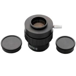 amscope ad-c20 0.5x c-mount lens adapter for video camera microscopes