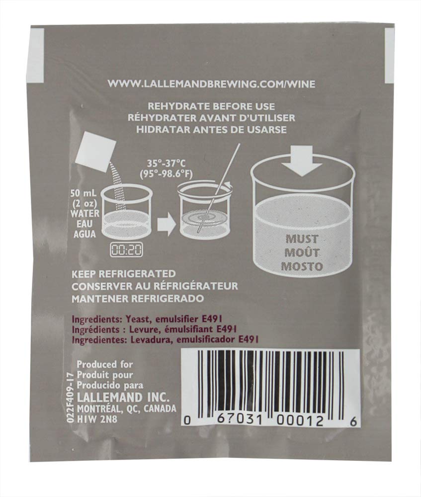 Lalvin - UX-Y1XE-IDOI Wine Yeast 71B Yeast, 10 Packs, Multicolor