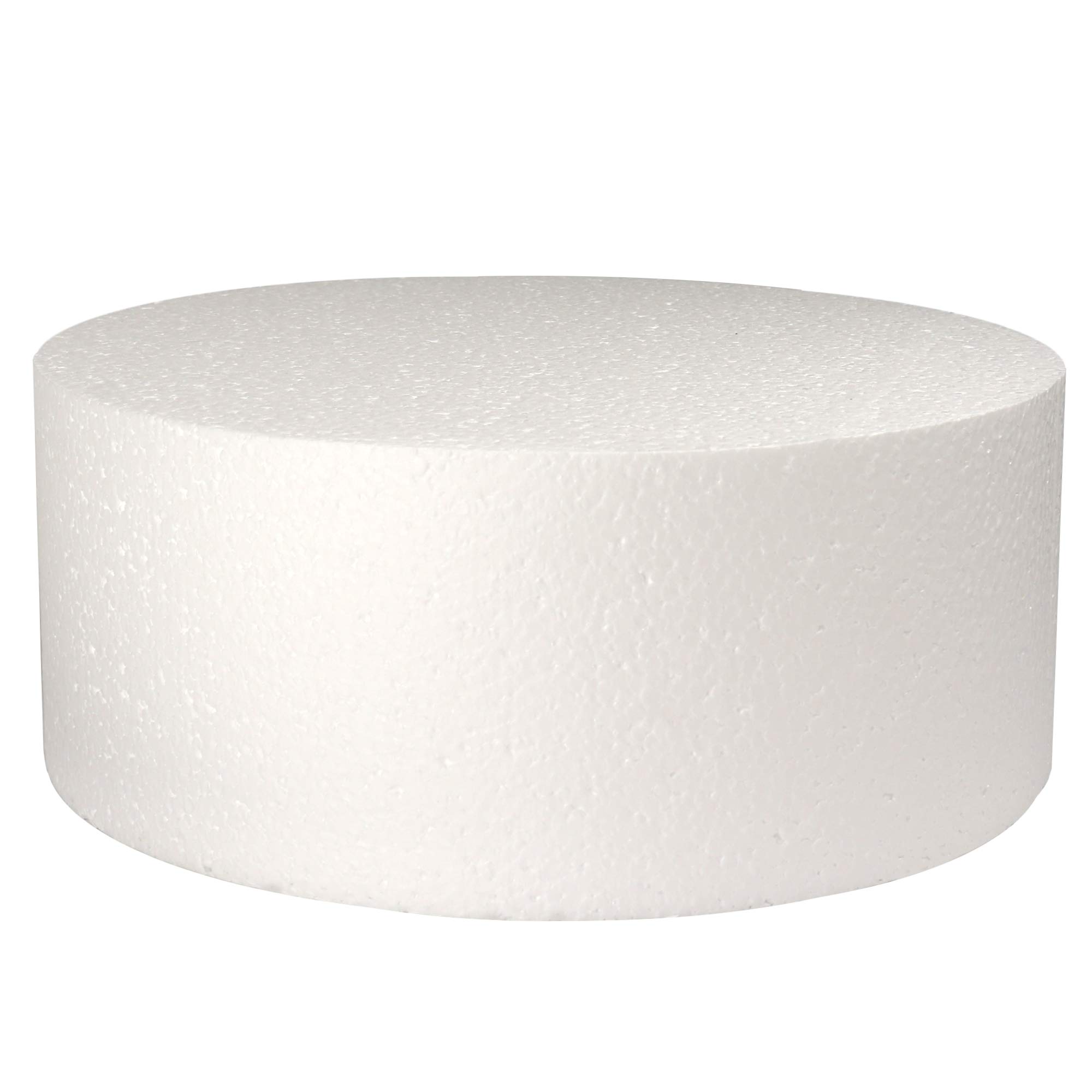 Round Cake Dummy, Styrene - 8 Inch Diameter x 4 Inch High