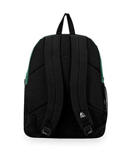 Everest Double Main Compartment Backpack, Dark Green, One Size