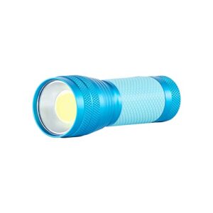 dorcy 100-lumen weather resistant glow-in-the-dark led flashlight with lanyard and aluminum construction, assorted colors (41-4254)