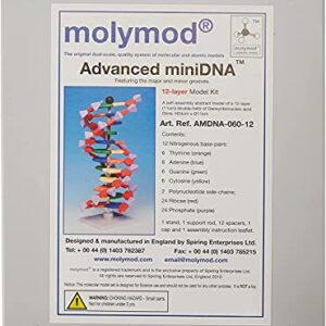 Molymod miniDNA (AMDNA06012) DNA Model 12 Base Pair Layer Kit