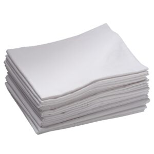 ecr4kids cot sheet, toddler size, rest time accessories, white, 12-pack