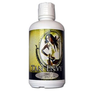 tan envy european blend dark 11.5% dha sunless airbrush spray tanning solution 32 oz