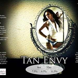 Tan Envy European Blend Dark 11.5% DHA Sunless Airbrush Spray Tanning Solution 32 oz