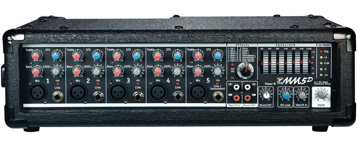 Yorkville MicroMix MM5D 5 Channel Powered Box Mixer