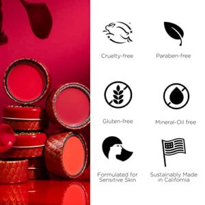 Besame Cosmetics | Crimson Cream Rouge - 1938 | Cream Blush for Cheeks + Lips with Long Wearing Matte Finish | Vintage Makeup in Reusable Tin | 2-in-1 Lip and Cheek Tint | Vegan Makeup Blush