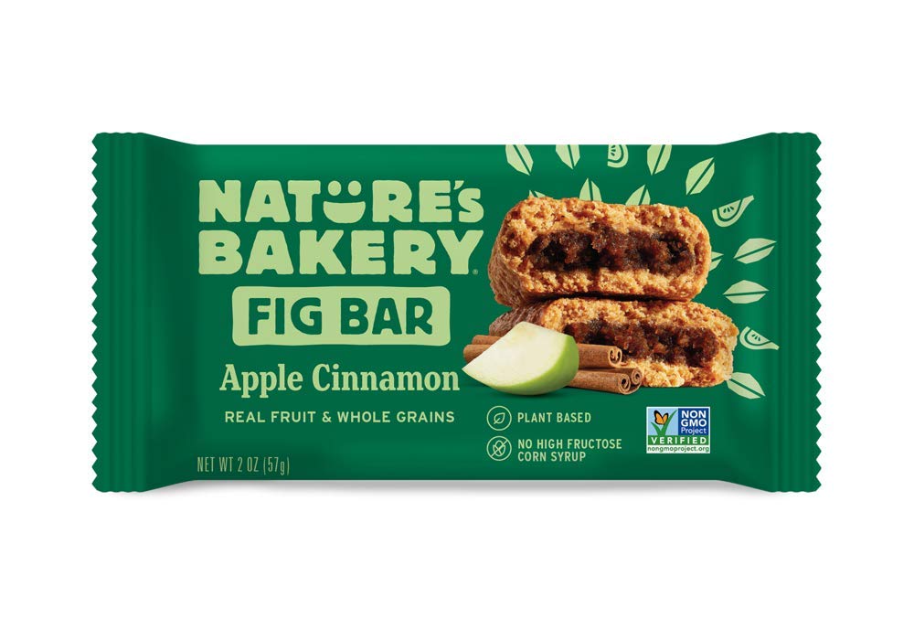 Nature's Bakery Whole Wheat Fig Bar, Vegan + Non-GMO, Apple Cinnamon (12 Count)