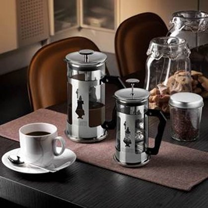 Bialetti French Press Coffee Maker, 8 Cup, Preziosa Stainless Steel