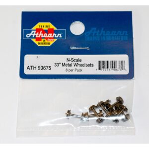 athearn n 33 metal wheel set 8 ath90675 n parts