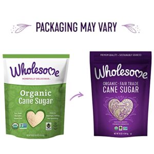 Wholesome Organic Cane Sugar, Fair Trade, Non GMO & Gluten Free, 10 Pound (Pack of 1) - Packaging May Vary