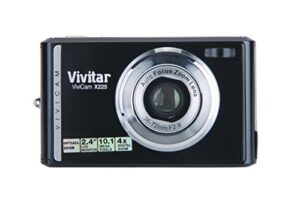 vivitar vivicam x225 10.1 mp digital camera with 3 x optical zoom (black)