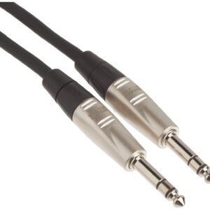 Hosa HSS-010 REAN 1/4" TRS to REAN 1/4" TRS Pro Balanced Interconnect, 10 Feet, Speaker