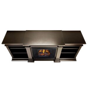 Real Flame Fresno Electric Fireplae Media Fireplace, Large, Dark Walnut