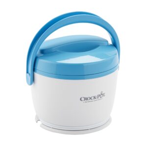 crock-pot lunch crock food warmer, blue 7.75 x 7.75 x 6 inches