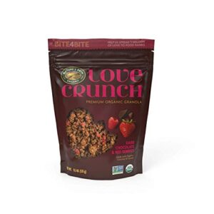 love crunch nature's path organic love crunch premium granola, dark chocolate & red berries, 11.5 ounce (pack of 6)