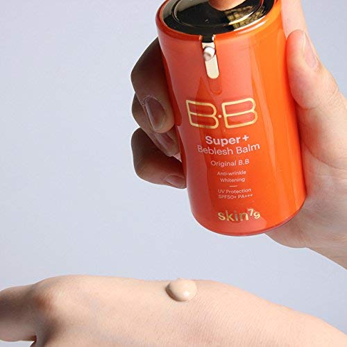 [SKIN79] Super Plus Beblesh Balm Triple Function Orange BB Cream #21 Yellow Beige 1.35 fl.oz. (40 ml) - Rich Vitamin Complex Care Healthy and Vital Skin