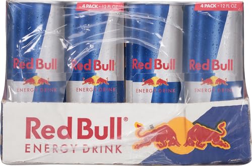 Red Bull Energy Drink, 12 Fl Oz, 24 Cans (6 Packs of 4)