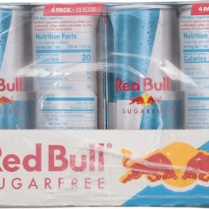 Red Bull Sugar Free Energy Drink, 12 Fl Oz, 24 Cans (6 Packs of 4)