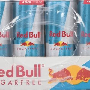 Red Bull Sugar Free Energy Drink, 12 Fl Oz, 24 Cans (6 Packs of 4)