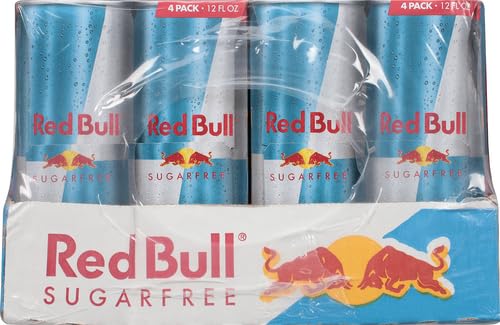 Red Bull Sugar Free Energy Drink, 12 Fl Oz, 24 Cans (6 Packs of 4)