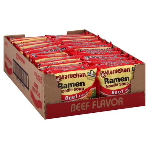 Maruchan Ramen Beef, 3 Ounce, Pack of 24