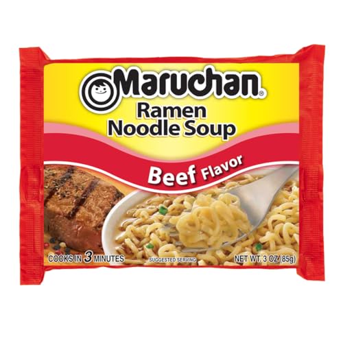 Maruchan Ramen Beef, 3 Ounce, Pack of 24