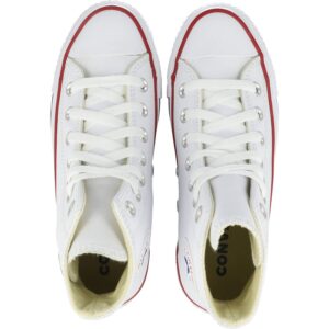 Converse Chuck Taylor All Star Leather High Top Sneaker, white, 9.5 Women/7.5 Men