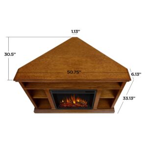 Real Flame Churchill Electric Fireplace, Oak