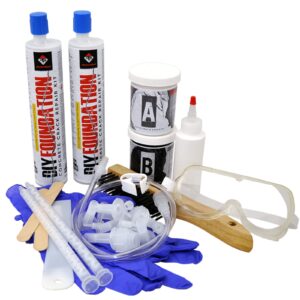 RadonSeal Concrete Foundation Crack Repair Kit (10 ft) - The Homeowner's Solution to Fixing Basement Wall Cracks Like The Pros!