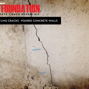 RadonSeal Concrete Foundation Crack Repair Kit (10 ft) - The Homeowner's Solution to Fixing Basement Wall Cracks Like The Pros!