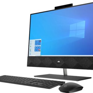 HP Pavilion 24 Desktop 4TB SSD 64GB RAM (Intel 10th gen Processor with Six cores and Turbo Boost to 4.30GHz, 64 GB RAM, 4 TB SSD, 24" Touchscreen FullHD, Win 10) PC Computer All-in-One