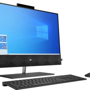 HP Pavilion 24 Desktop 4TB SSD 64GB RAM (Intel 10th gen Processor with Six cores and Turbo Boost to 4.30GHz, 64 GB RAM, 4 TB SSD, 24" Touchscreen FullHD, Win 10) PC Computer All-in-One