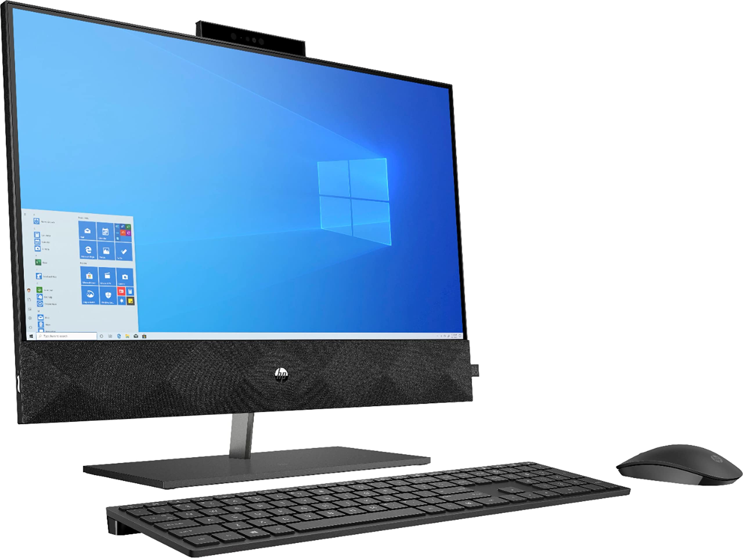 HP Pavilion 24 Desktop 4TB SSD 64GB RAM (Intel 10th gen Processor with Six cores and Turbo Boost to 4.30GHz, 64 GB RAM, 4 TB SSD, 24" Touchscreen FullHD, Win 10) PC Computer All-in-One