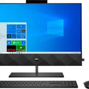 HP Pavilion 24 Desktop 4TB SSD 64GB RAM (Intel 10th gen Processor with Six cores and Turbo Boost to 4.30GHz, 64 GB RAM, 4 TB SSD, 24" Touchscreen FullHD, Win 10) PC Computer All-in-One