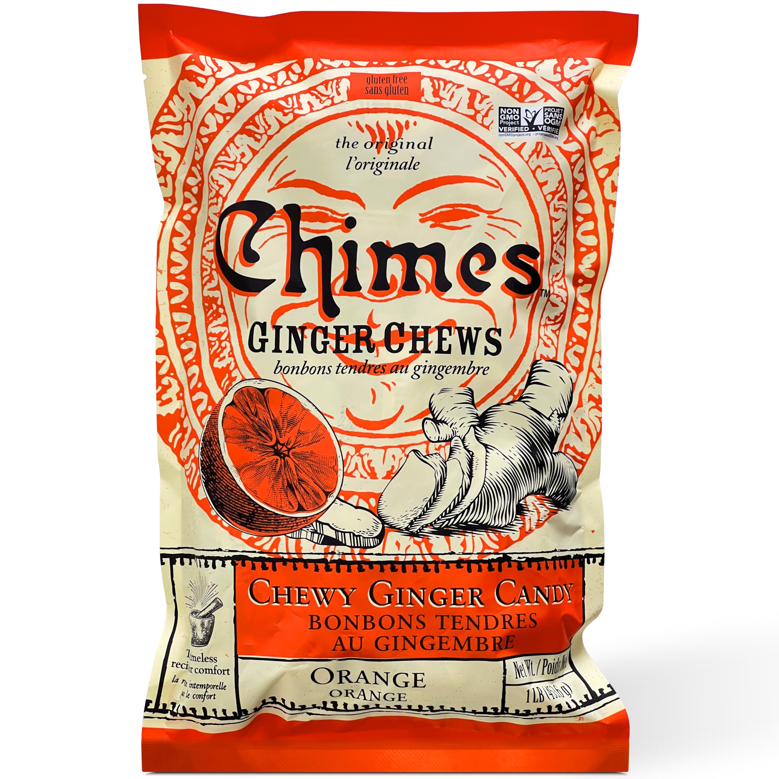 Chimes Orange Ginger Chews, 16 Ounce (Pack of 1)